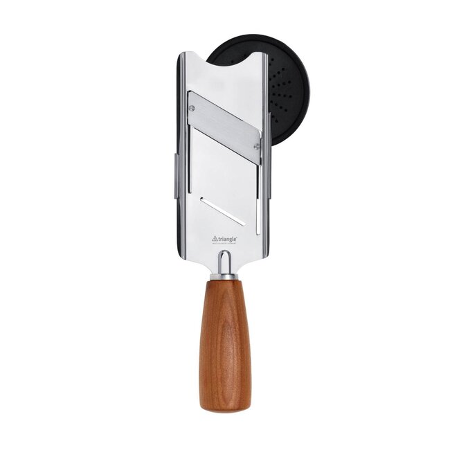 Triangle Duurzame Truffelschaaf – 24,5 cm – RVS met Pruimenhouten Heft