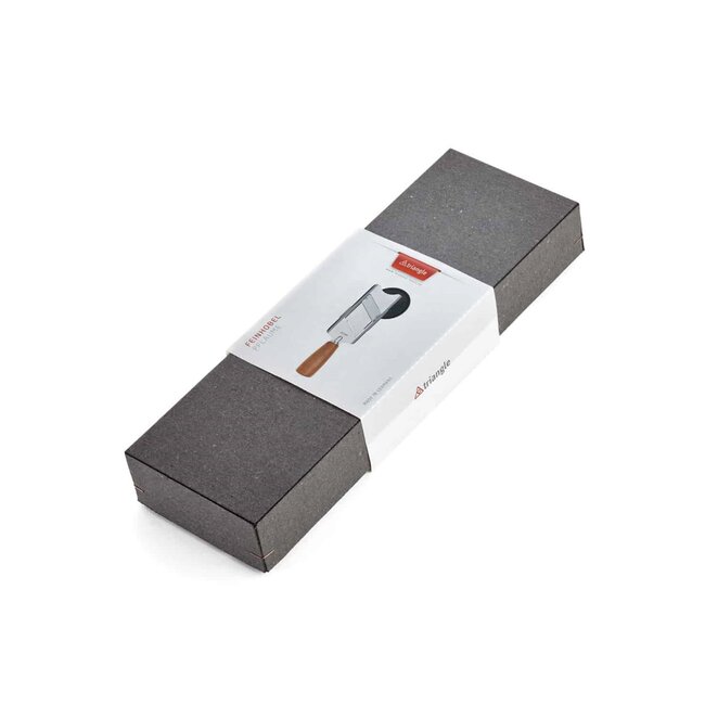 Triangle Duurzame Truffelschaaf – 24,5 cm – RVS met Pruimenhouten Heft