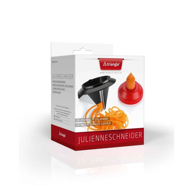 Triangle Essentiële Julienne Snijder met Geleider – Veilig & Stijlvol
