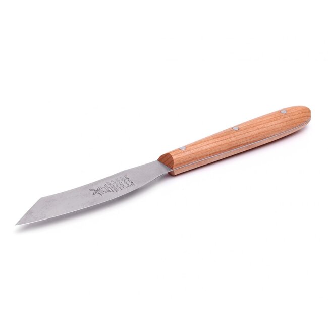 Robert Herder Yatagan Mini Groentemes – Fruitmes – Carbonstaal – Lemmet 85 mm – Heft Kersenhout