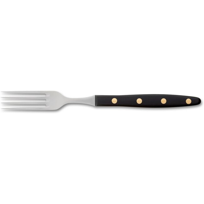 Robert Herder Windmühle Steakvork – RVS – Lengte 20,5 cm – Heft POM Zwart