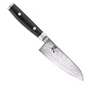 Yaxell Yaxell Japans - Serie Ran - Santoku Koksmes - VG10 Staal - 61 HRC - Lemmet 12.5 cm - 69 Lagen Damaststaal - Canvas-Micarta Heft Yaxell Yaxell Japans - Serie Ran - Santoku Koksmes - VG10 Staal - 61 HRC - Lemmet 12.5 cm - 69 Lagen Damaststaal - Canvas-Micarta Heft