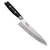 Yaxell Yaxell Japans - Serie Tsuchimon - Westerse Koksmes - VG10 Staal - 61 HRC - Lemmet 20 cm - 3 Lagen Damaststaal - Canvas-Micarta Heft Yaxell Yaxell Japans - Serie Tsuchimon - Westerse Koksmes - VG10 Staal - 61 HRC - Lemmet 20 cm - 3 Lagen Damaststaal - Canvas-Micarta Heft