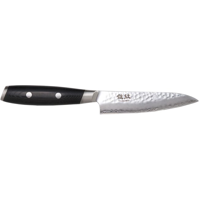 Yaxell Tsuchimon Universeelmes 12 cm – VG10 Staal – Gehamerd Lemmet – Micarta Heft