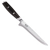 Yaxell Yaxell Japans - Serie Tsuchimon - Uitbeenmes - VG10 Staal - 61 HRC - Lemmet 15 cm - 3 Lagen Damaststaal - Canvas-Micarta Heft Yaxell Yaxell Japans - Serie Tsuchimon - Uitbeenmes - VG10 Staal - 61 HRC - Lemmet 15 cm - 3 Lagen Damaststaal - Canvas-Micarta Heft