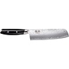 Yaxell Yaxell Japans - Serie Tsuchimon - Nakiri Koksmes - VG10 Staal - 61 HRC - Lemmet 18 cm - 3 Lagen Damaststaal - Canvas-Micarta Heft Yaxell Yaxell Japans - Serie Tsuchimon - Nakiri Koksmes - VG10 Staal - 61 HRC - Lemmet 18 cm - 3 Lagen Damaststaal - Canvas-Micarta Heft