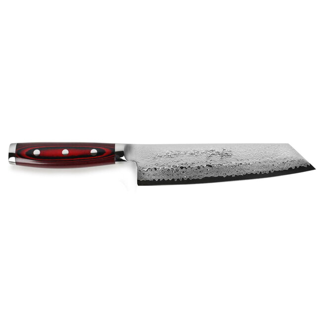 Yaxell Super Gou Kiritsuke Koksmes 20 cm – 161 Lagen Damaststaal – SG2 Staal – 63 HRC – Canvas-Micarta Heft