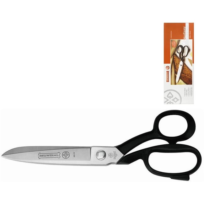 Mundial Professionele Kleermakersschaar 25 cm – Carbonstaal – Vernikkeld – Ergonomisch – 30 Jaar Garantie