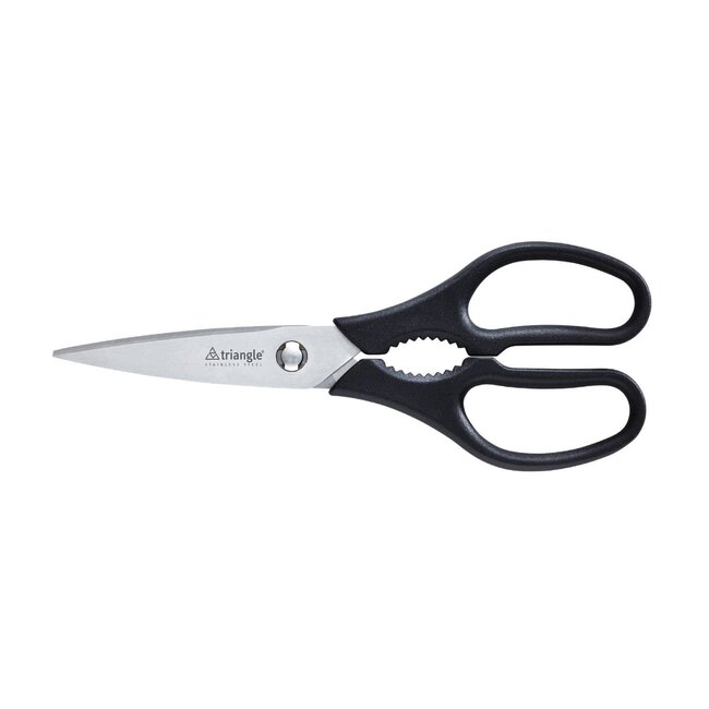 Triangle Professionele Keukenschaar 24 cm – RVS met Microvertanding – Uitneembaar voor Eenvoudige Reiniging
