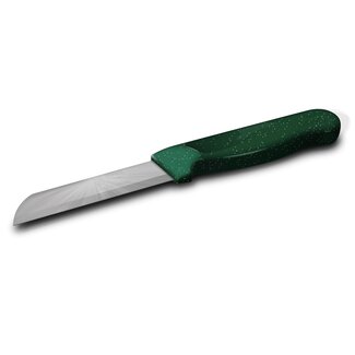 Solingen Schilmesje Robuust Handvat - RVS Glad - 18.5 cm met "Blade Cover" - Groen Glitter