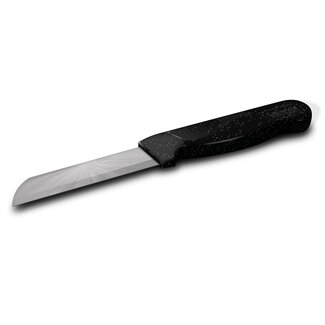 Solingen Schilmesje Robuust Handvat - RVS Glad - 18.5 cm met "Blade Cover" - Zwart Glitter