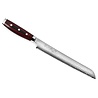 Yaxell Yaxell Japans - Serie Super Gou - Broodmes - SG2 Staal - 63 HRC - Lemmet 23 cm - 161 Lagen Damaststaal - Canvas-Micarta Heft Yaxell Yaxell Japans - Serie Super Gou - Broodmes - SG2 Staal - 63 HRC - Lemmet 23 cm - 161 Lagen Damaststaal - Canvas-Micarta Heft