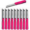 Solingen Solingen Kartelmes - Tomatenmes met Kartel - Robuust Handvat - RVS - 18.5 cm met "Blade Cover" - Roze Glitter - 10 stuks Solingen Solingen Kartelmes - Tomatenmes met Kartel - Robuust Handvat - RVS - 18.5 cm met "Blade Cover" - Roze Glitter - 10 stuks