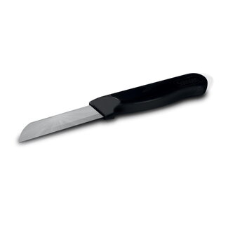 Solingen Schilmesje Robuust Handvat - RVS Glad - 16 cm met "Blade Cover" - Zwart