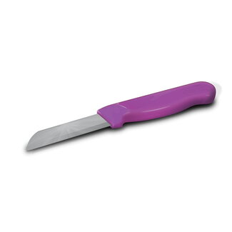 Solingen Schilmesje Robuust Handvat - RVS Glad - 16 cm met "Blade Cover" - Roze