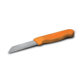 Solingen Schilmesje Robuust Handvat - RVS Glad - 16 cm met "Blade Cover" - Oranje