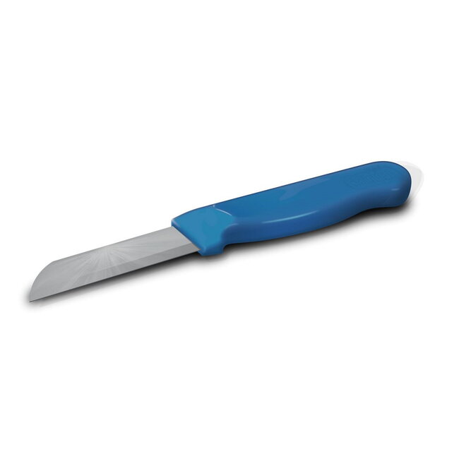 Solingen Schilmesje Robuust Handvat – RVS Glad – 16 cm met Blade Cover – Blauw – 10 stuks