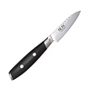 Yaxell Yaxell Japans - Serie Tsuchimon - Schilmes - VG10 Staal - 61 HRC - Lemmet 8 cm - 3 Lagen Damaststaal - Canvas-Micarta Heft Yaxell Yaxell Japans - Serie Tsuchimon - Schilmes - VG10 Staal - 61 HRC - Lemmet 8 cm - 3 Lagen Damaststaal - Canvas-Micarta Heft