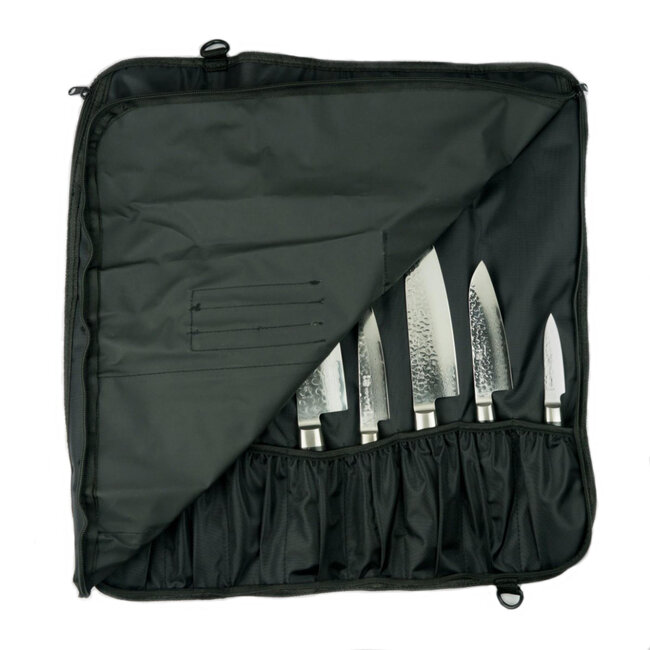 Yaxell Roltas – Ruimte voor 8 Messen – Sterk Nylon – Inclusief Schouderriem – Bescherming & Opbergruimte