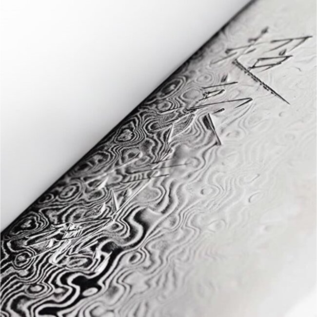 Yaxell Super Gou Ypsilon Universeelmes 12 cm – 193 Lagen Damaststaal – SG2 Staal – 63 HRC – Canvas-Micarta Heft – Japan