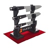 Yaxell Yaxell Japans - Serie Super Gou Ypsilon - Messenet met Display - Koksmes 20 cm - Santoku 16.5 cm - Universeelmes 12 cm Yaxell Yaxell Japans - Serie Super Gou Ypsilon - Messenet met Display - Koksmes 20 cm - Santoku 16.5 cm - Universeelmes 12 cm