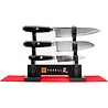 Yaxell Yaxell Japans - Serie Super Gou Ypsilon - Messenet met Display - Koksmes 20 cm - Santoku 16.5 cm - Universeelmes 12 cm Yaxell Yaxell Japans - Serie Super Gou Ypsilon - Messenet met Display - Koksmes 20 cm - Santoku 16.5 cm - Universeelmes 12 cm
