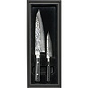 Yaxell Yaxell Japans - Serie Zen - Giftset - Koksmes Lemmet 20 cm en Universeelmes Lemmet 12 cm - 37 Lagen Damaststaal - Canvas-Micarta Heft Yaxell Yaxell Japans - Serie Zen - Giftset - Koksmes Lemmet 20 cm en Universeelmes Lemmet 12 cm - 37 Lagen Damaststaal - Canvas-Micarta Heft