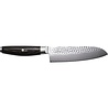 Yaxell Yaxell Japans - Serie Ketu - Santoku - VG10 Staal - 61 HRC - Lemmet 16.5 cm - 3 Lagen Damaststaal - Zwart Pakka Wood Heft Yaxell Yaxell Japans - Serie Ketu - Santoku - VG10 Staal - 61 HRC - Lemmet 16.5 cm - 3 Lagen Damaststaal - Zwart Pakka Wood Heft