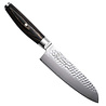 Yaxell Yaxell Japans - Serie Ketu - Santoku - VG10 Staal - 61 HRC - Lemmet 16.5 cm - 3 Lagen Damaststaal - Zwart Pakka Wood Heft Yaxell Yaxell Japans - Serie Ketu - Santoku - VG10 Staal - 61 HRC - Lemmet 16.5 cm - 3 Lagen Damaststaal - Zwart Pakka Wood Heft