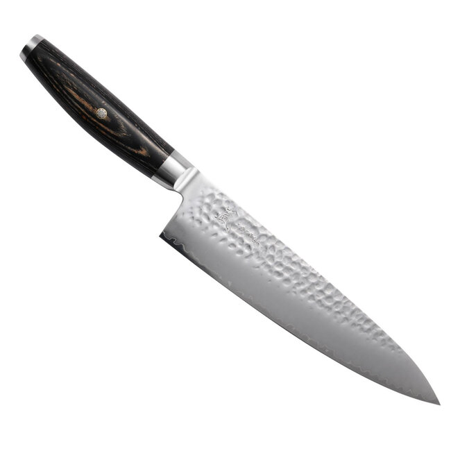 Yaxell Ketu Koksmes 20 cm – SG2 Stalen Kern – Tsuchime Finish – Pakkahout Handvat