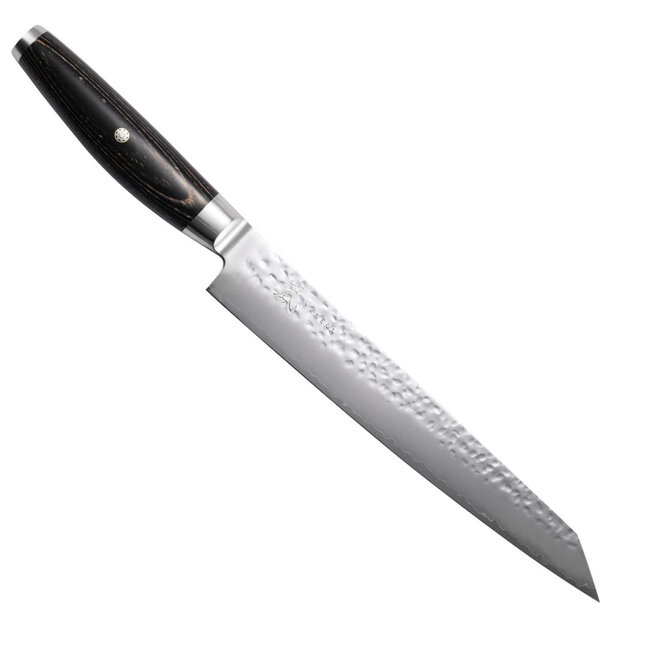 Yaxell Ketu Vleesmes 23 cm – SG2 Stalen Kern – Tsuchime Finish – Pakkahout Handvat