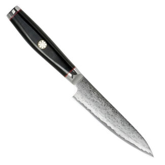 Yaxell Super Gou Ypsilon Universeelmes 12 cm – 193 Lagen Damaststaal – SG2 Staal – 63 HRC – Canvas-Micarta Heft – Japan