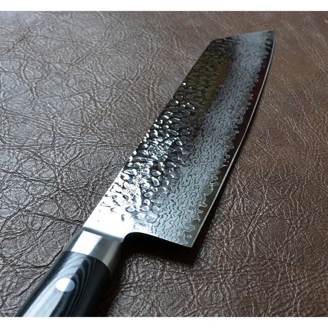 Yaxell Zen Kiritsuke Koksmes 20 cm – 37 Lagen Damaststaal – Canvas-Micarta Heft