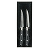 Yaxell Yaxell Japans - Serie Tsuchimon - Steakmessen Set 2-Delig - VG10 Staal - 61 HRC - 3 Lagen Damaststaal - Canvas-Micarta Heft Yaxell Yaxell Japans - Serie Tsuchimon - Steakmessen Set 2-Delig - VG10 Staal - 61 HRC - 3 Lagen Damaststaal - Canvas-Micarta Heft