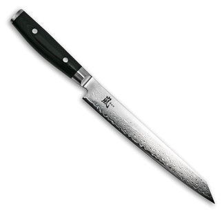 Yaxell Ran Sujihiki 25,5 cm – Sushimes / Fileermes – 69 Lagen Damaststaal – VG10 Staal – 61 HRC – Canvas-Micarta Heft