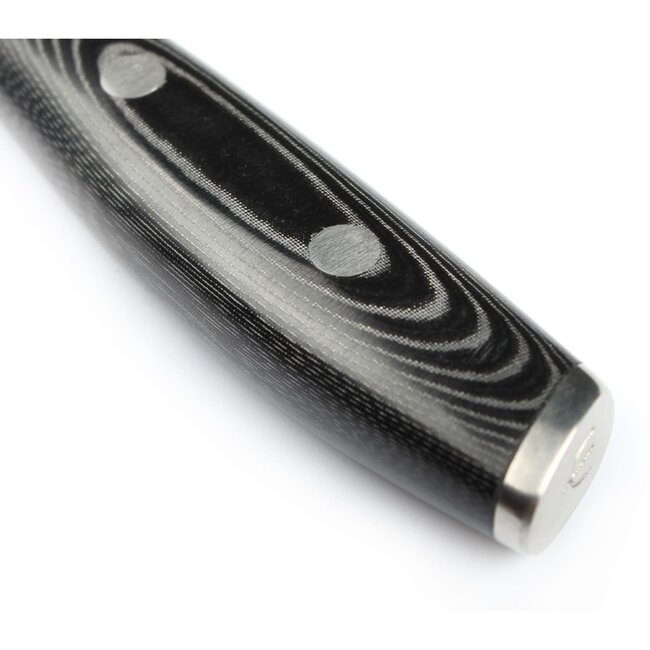 Yaxell Tsuchimon Messenset – 2-delig – Koksmes 20 cm en Universeelmes 12 cm – 3 Lagen Damaststaal – VG10 Staal – Canvas-Micarta Heft