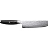 Yaxell Yaxell Japans - Serie Ketu - Nakiri - VG10 Staal - 61 HRC - Lemmet 16.5 cm - 3 Lagen Damaststaal - Zwart Pakka Wood Heft Yaxell Yaxell Japans - Serie Ketu - Nakiri - VG10 Staal - 61 HRC - Lemmet 16.5 cm - 3 Lagen Damaststaal - Zwart Pakka Wood Heft