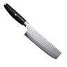 Yaxell Yaxell Japans - Serie Ketu - Nakiri - VG10 Staal - 61 HRC - Lemmet 16.5 cm - 3 Lagen Damaststaal - Zwart Pakka Wood Heft Yaxell Yaxell Japans - Serie Ketu - Nakiri - VG10 Staal - 61 HRC - Lemmet 16.5 cm - 3 Lagen Damaststaal - Zwart Pakka Wood Heft