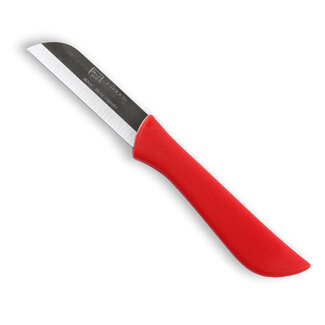 W-Selected Aardappelmesje met Dun Lemmet - 6 cm - Rood Heft - RVS