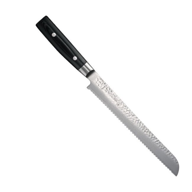 Yaxell Zen Broodmes 23 cm – 37 Lagen Damaststaal – Canvas-Micarta Heft
