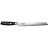 Yaxell Yaxell Japans - Serie Tsuchimon - Broodmes - VG10 Staal - 61 HRC - Lemmet 23 cm - 3 Lagen Damaststaal - Canvas-Micarta Heft Yaxell Yaxell Japans - Serie Tsuchimon - Broodmes - VG10 Staal - 61 HRC - Lemmet 23 cm - 3 Lagen Damaststaal - Canvas-Micarta Heft