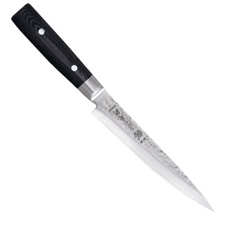 Yaxell Zen Vleesmes 18 cm – 37 Lagen Damaststaal – Canvas-Micarta Heft