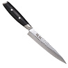 Yaxell Yaxell Japans - Serie Tsuchimon - Vleesmes - VG10 Staal - 61 HRC - Lemmet 18 cm - 3 Lagen Damaststaal - Canvas-Micarta Heft Yaxell Yaxell Japans - Serie Tsuchimon - Vleesmes - VG10 Staal - 61 HRC - Lemmet 18 cm - 3 Lagen Damaststaal - Canvas-Micarta Heft
