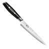 Yaxell Yaxell Japans - Serie Tsuchimon - Vleesmes - VG10 Staal - 61 HRC - Lemmet 15 cm - 3 Lagen Damaststaal - Canvas-Micarta Heft Yaxell Yaxell Japans - Serie Tsuchimon - Vleesmes - VG10 Staal - 61 HRC - Lemmet 15 cm - 3 Lagen Damaststaal - Canvas-Micarta Heft