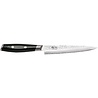 Yaxell Yaxell Japans - Serie Tsuchimon - Vleesmes - VG10 Staal - 61 HRC - Lemmet 15 cm - 3 Lagen Damaststaal - Canvas-Micarta Heft Yaxell Yaxell Japans - Serie Tsuchimon - Vleesmes - VG10 Staal - 61 HRC - Lemmet 15 cm - 3 Lagen Damaststaal - Canvas-Micarta Heft