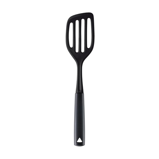 Triangle Nylon Spatel met Gleuven – Schuin Ontwerp – Ophangsysteem – 29 cm – Zwart