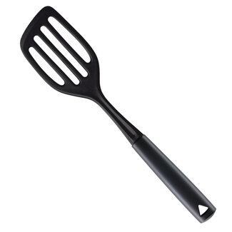 Triangle Nylon Spatel met Gleuven – Schuin Ontwerp – Ophangsysteem – 29 cm – Zwart