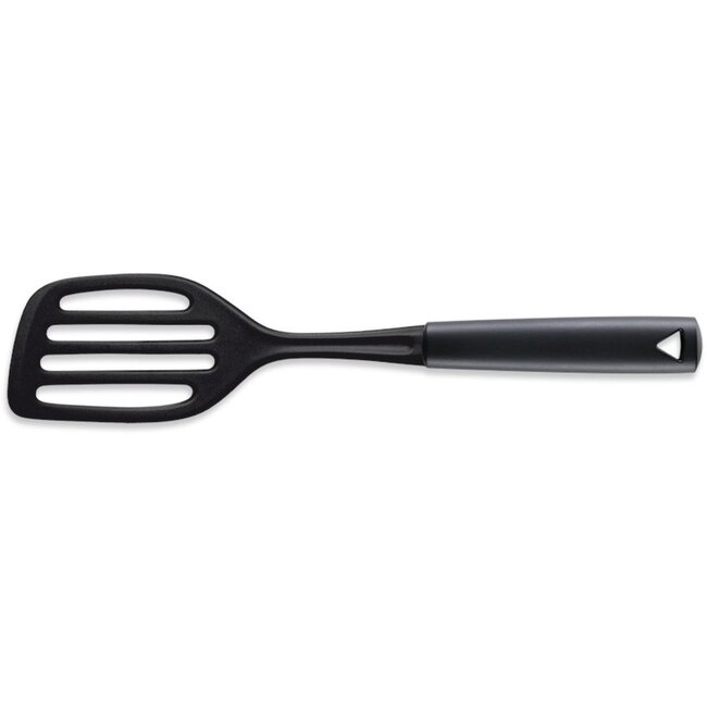 Triangle Nylon Spatel met Gleuven – Schuin Ontwerp – Ophangsysteem – 29 cm – Zwart