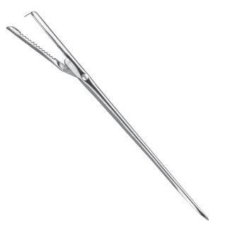 Triangle Lardeernaald met Handig Klepje – 19,5 cm – RVS – Vaatwasserbestendig