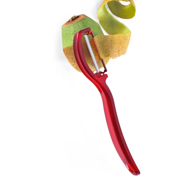 Triangle Dubbelzijdige Dunschiller – Gekarteld en Rood – Vaatwasserbestendig